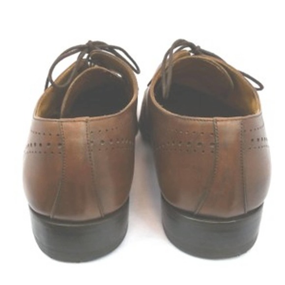JAIME MASCARO BROWN LEATHER LACE UP OXFORD SHOES 44 - Picture 4 of 5
